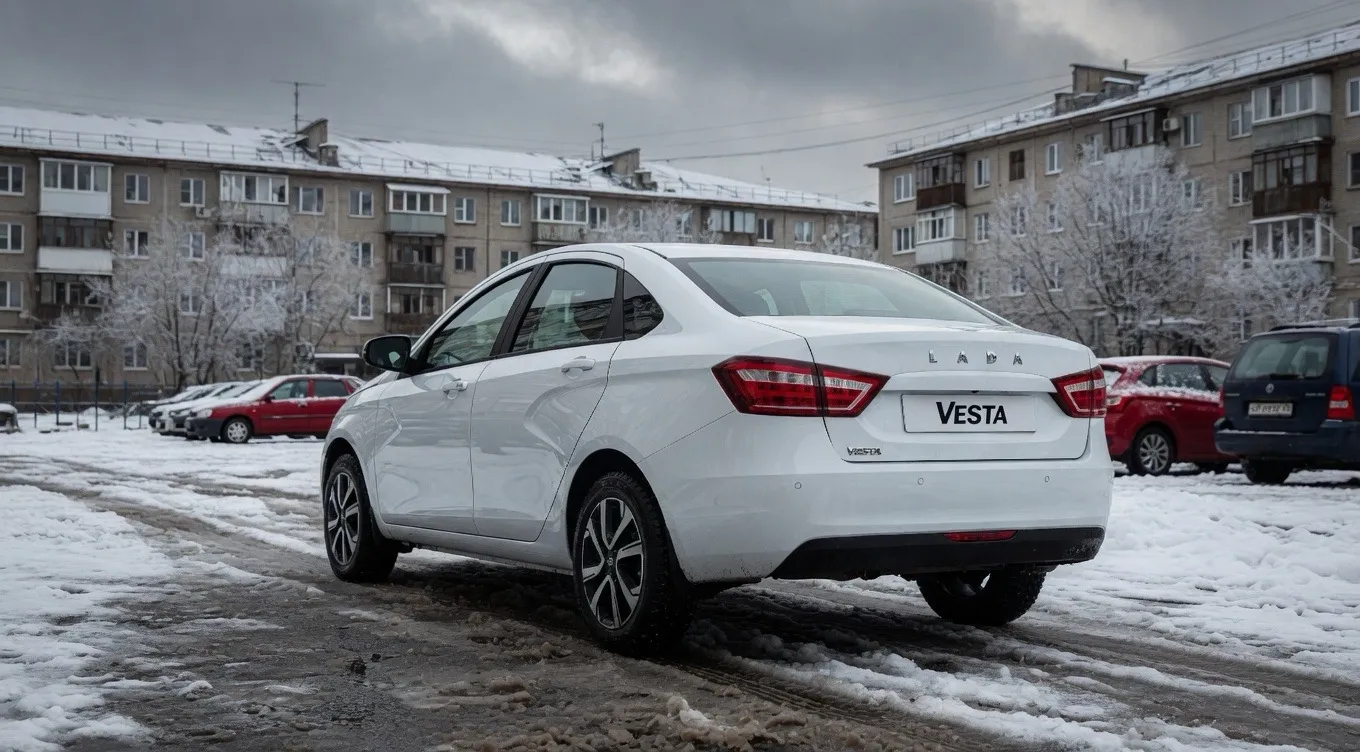 Lada Vesta седан вид с сзади