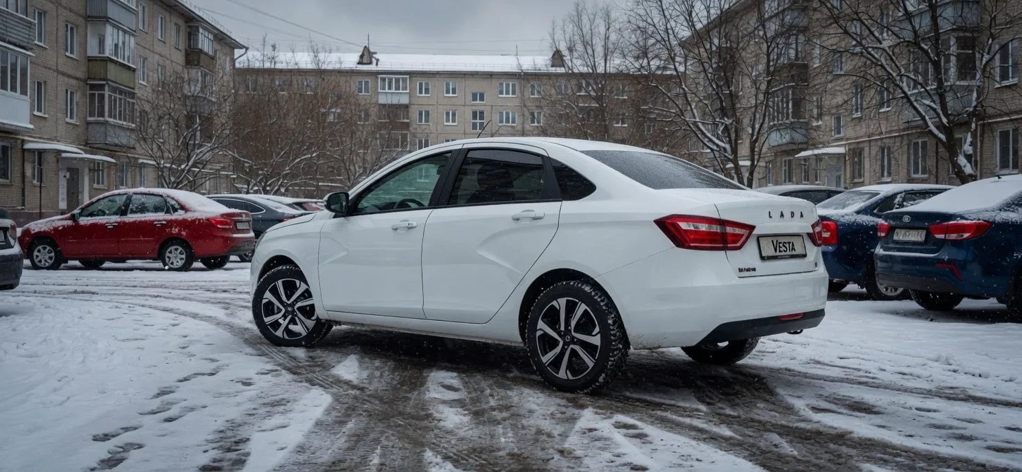 Lada Vesta седан вид с сзади