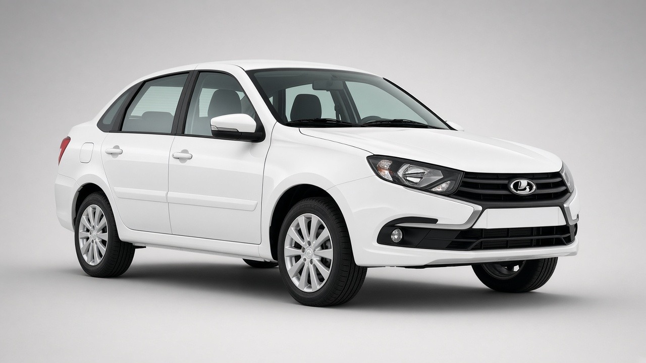 LADA Granta лифтбек, цвет белый Ледниковый